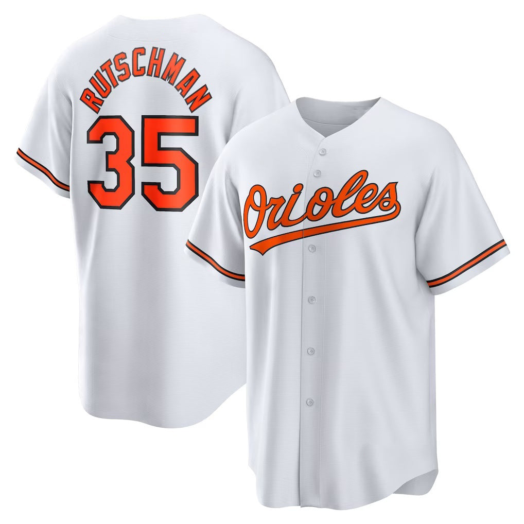 Baltimore Orioles #35 Adley Rutschman White CONTON Replica Player Jersey