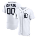 Custom Detroit Tigers White CONTON Home Authentic Jersey