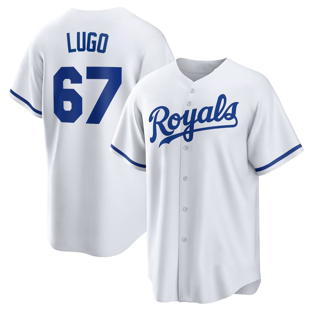 Kansas City Royals #67 Seth Lugo White CONTON Home Replica Jersey