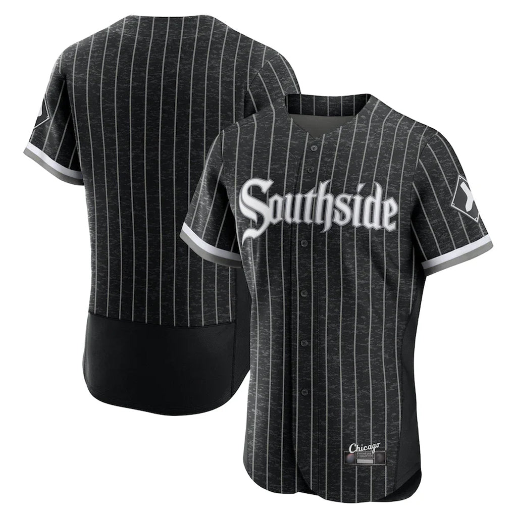Chicago White Sox Blank Player Black CONTON City Connect Limited Elite Home Stitched Jerseys