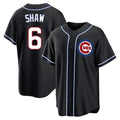 Chicago Cubs #6 Matt Shaw Player Black CONTON Fashion Out Game Stitched Jerseys
