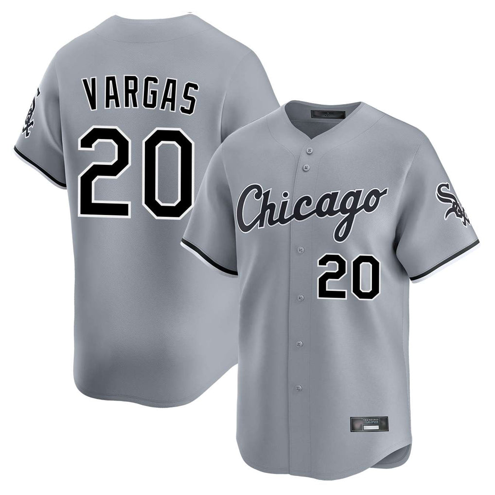 Chicago White Sox #20 Miguel Vargas Player Gray CONTON Road Limited Home Stitched Jerseys
