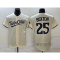 Minnesota Twins #25 Byron Buxton 2023 Cream CONTON Flex Base Stitched Jersey