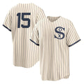 Chicago White Sox #15 Sean Newcomb Player Cream CONTON Field of Dreams Home Game Stitched Jerseys