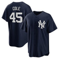 New York Yankees #45 Gerrit Cole Navy CONTON Alternate Replica Player Name Jersey