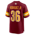 W.Commanders #36 Chris Rodriguez Jr. Burgundy CONTON Team Game Jersey