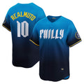 Philadelphia Phillies #10 J.T. Realmuto Navy CONTON City Connect Limited Jersey