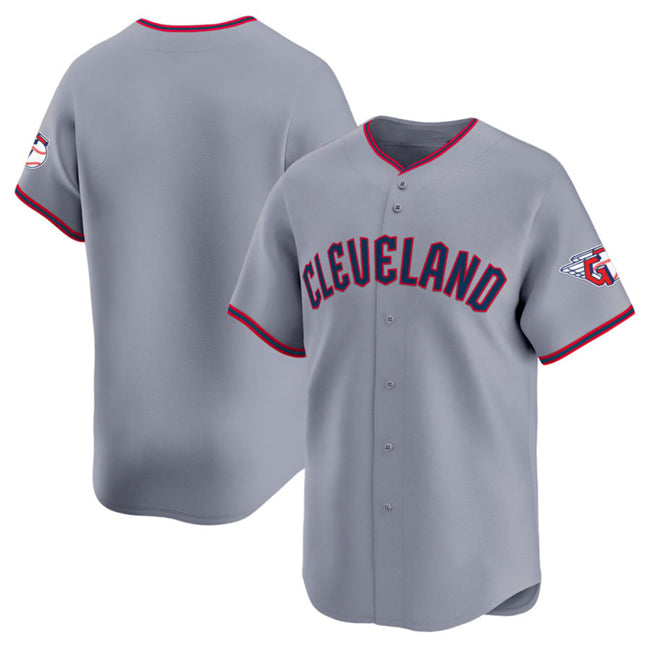 Cleveland Guardians Blank Gray CONTON 2025 Alternate Limited Stitched Jersey