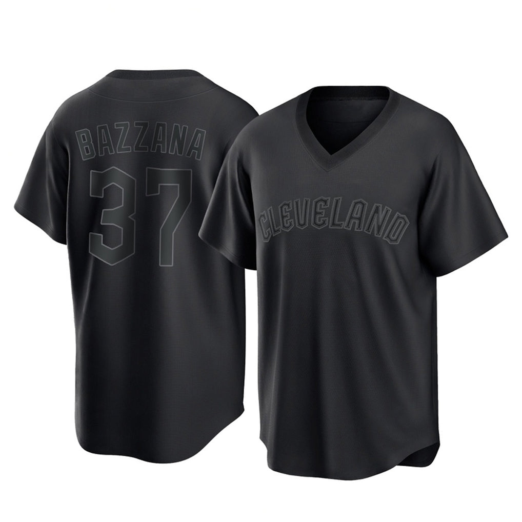 Cleveland Guardians #37 Travis Bazzana Player Black CONTON T-shirt Home Game Stitched Jerseys