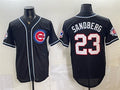 Chicago Cubs #23 Ryne Sandberg 150th Anniversary Black CONTON Out Style Vapor Premier Limited Stitched Jersey