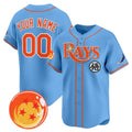 Custom Tampa Bay Rays x Dragon Ball Blue CONTON Vapor Premier Limited Jersey - All Stitched