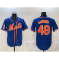 New York Mets #48 Jacob DeGrom Royal CONTON 2025 Spring Training Cool Base Stitched Jersey