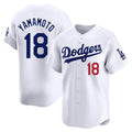 Los Angeles Dodgers #18 Yoshinobu Yamamoto Player White CONTON Limited Home Stitched Jerseys