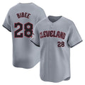 Cleveland Guardians #28 Tanner Bibee Player Gray CONTON Road Limited Home Stitched Jerseys
