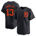 Detroit Tigers #13 Dillon Dingler Player Navy CONTON Home Limited Stitched Jerseys