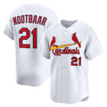 St. Louis Cardinals #21 Lars Nootbaar White CONTON Home Limited Player Jersey