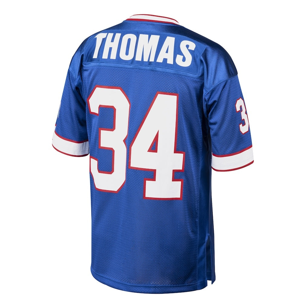 B.Bills #34 Thurman Thomas Mitchell & Ness Royal CONTON Authentic Throwback Retired Player Jersey