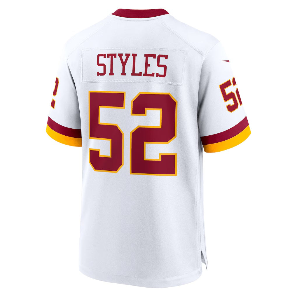 W.Commanders #52 Sonny Styles White CONTON Game Super Bowl Era Jersey