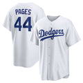 Los Angeles Dodgers #44 Andy Pages White CONTON Home Replica Jersey
