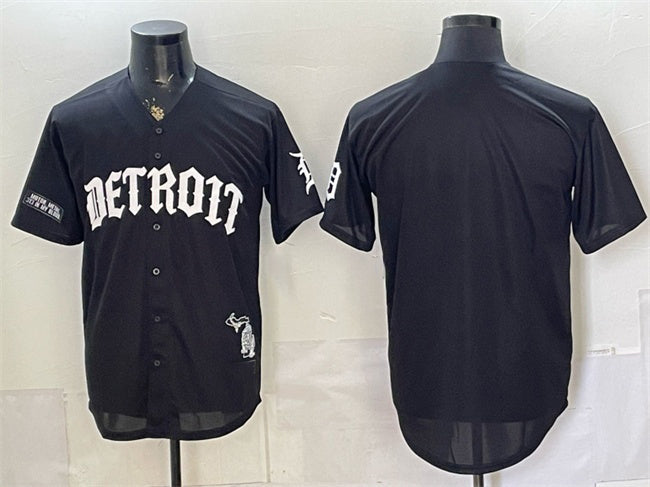 Detroit Tigers Blank 2026 Black CONTON 'Motor Gothic Edition' Vapor Premier Limited Stitched Jersey