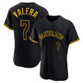 Cleveland Guardians #7 George Valera Player Black CONTON Snake Skin City Limited Elite Home Stitched Jerseys