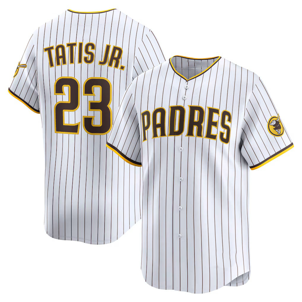 San Diego Padres #23 Fernando Tatis Jr. White CONTON Home Limited Player Jersey