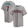 Arizona Diamondbacks #7 Corbin Carroll Gray CONTON Road Replica Jersey