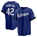 Los Angeles Dodgers #42 Jackie Robinson Royal CONTON City Connect Replica Player Jersey