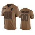 Custom A.Cardinals Active Player 2023 Brown CONTON Salute To Service Limited Stitched Jersey