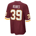 W.Football Team #39 Jeremy Reaves Burgundy CONTON Game Player Jersey
