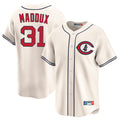 Chicago Cubs #31 Greg Maddux Player Cream CONTON Field of Dreams Limited Home Game Stitched Jerseys