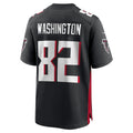 A.Falcons #82 Casey Washington Black CONTON Team Game Jersey