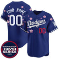 Custom Los Angeles Dodgers Active Player Royal CONTON 2025 Tokyo Series Limited Stitched Jersey