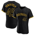 Colorado Rockies #49 Antonio Senzatela Player Black CONTON Snake Skin City Limited Elite Home Stitched Jerseys