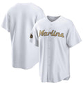 Miami Marlins Blank White CONTON 2022 All-Star Cool Base Stitched Jersey