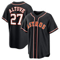 Houston Astros #27 Jose Altuve 2026 Black CONTON Out Stitched Jersey