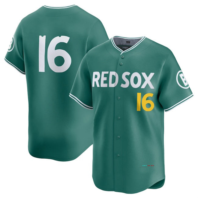 Boston Red Sox #16 Jarren Duran Green CONTON 2025 City Connect Limited Stitched Jersey