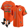 Custom Houston Astros Mexico Vapor Premier Limited Jersey V4 ¨C Orange CONTON