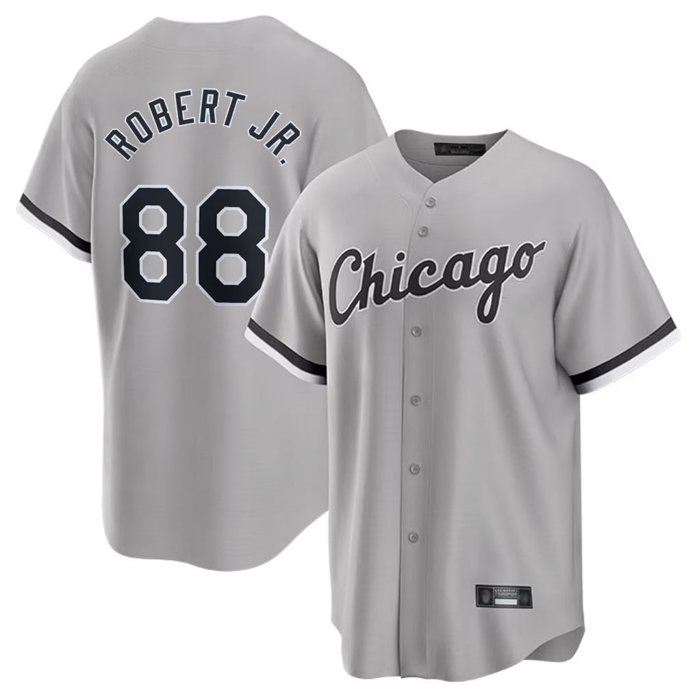 Chicago White Sox #88 Luis Robert Jr Player Gray CONTON Home Game Stitched Jerseys