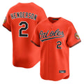 Baltimore Orioles #2 Gunnar Henderson Player Orange CONTON Limited Home Game Stitched Jerseys