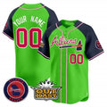 Custom Atlanta Braves Atliens Vapor Premier Limited Jersey ¨CGreen 2 CONTON