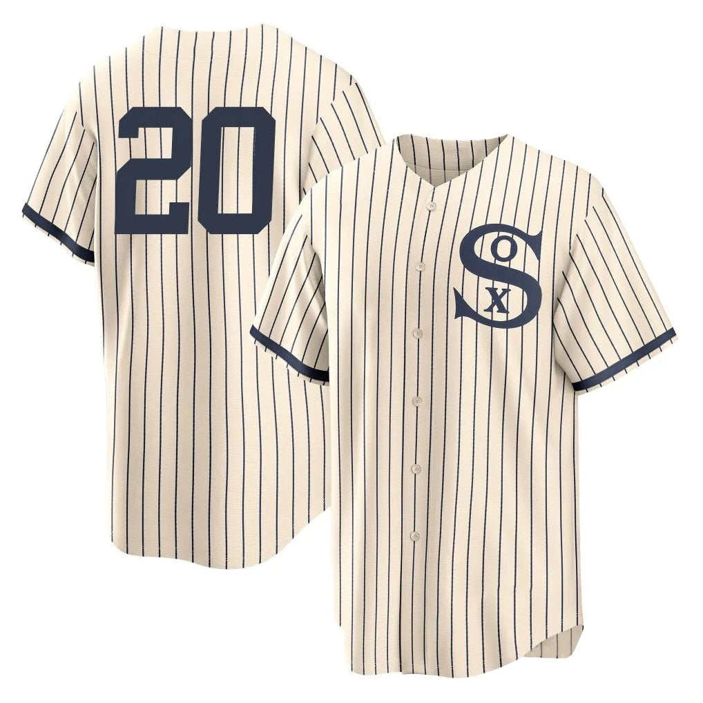 Chicago White Sox #20 Miguel Vargas Player Cream CONTON Field of Dreams Home Game Stitched Jerseys