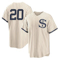 Chicago White Sox #20 Miguel Vargas Player Cream CONTON Field of Dreams Home Game Stitched Jerseys