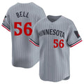 Minnesota Twins #56 Josh Bell Player Gray CONTONHome Limited Stitched Jerseys
