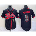 Cincinnati Reds #9 Matt McLain Number Black CONTON 2023 City Connect Cool Base Stitched Jersey 2