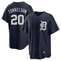 Detroit Tigers #20 Spencer Torkelson Player Navy CONTON Game Home Stitched Jerseys