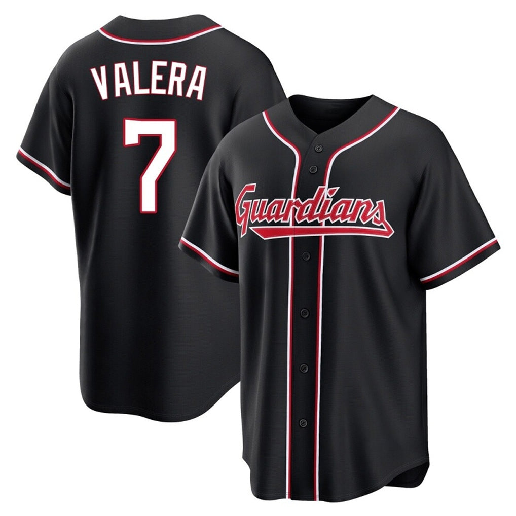 Cleveland Guardians #7 George Valera Player Black CONTON Fashion Out Home Game Stitched Jerseys
