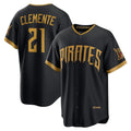 Pittsburgh Pirates #21 Roberto Clemente Black CONTON 2026 City Connect Stadium Jersey