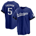 Los Angeles Dodgers #5 Freddie Freeman Player Royal CONTON City Connect Home Game Stitched Jerseys