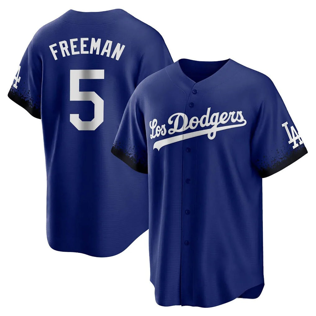 Los Angeles Dodgers #5 Freddie Freeman Player Royal CONTON Game Home Stitched Jerseys